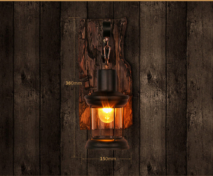 Skørter | Loft industrial style wall-mounted light wood wall lighting ideas for hallway restaurant