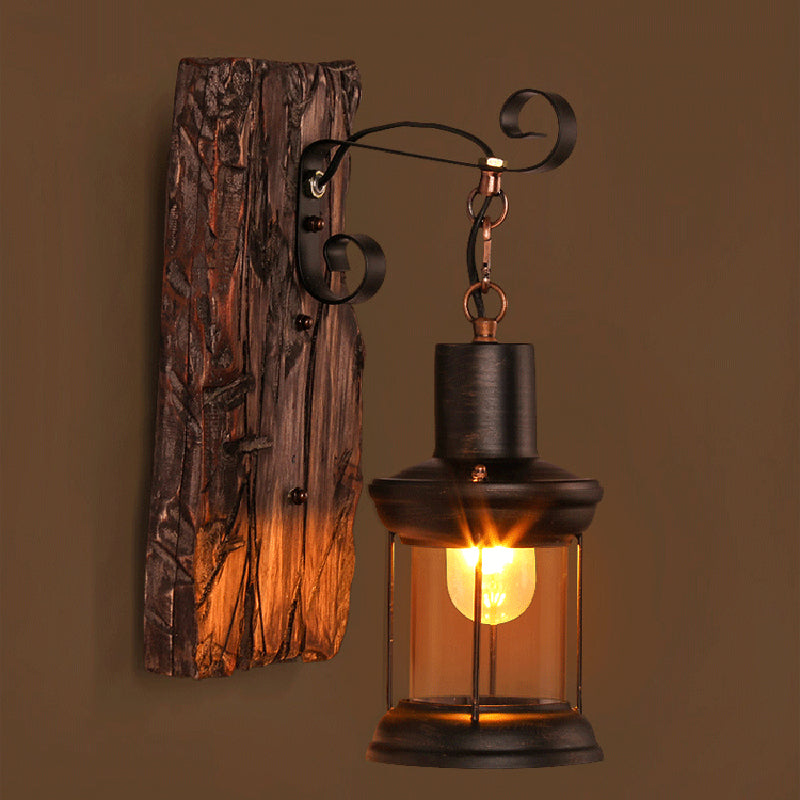 Skørter | Loft industrial style wall-mounted light wood wall lighting ideas for hallway restaurant
