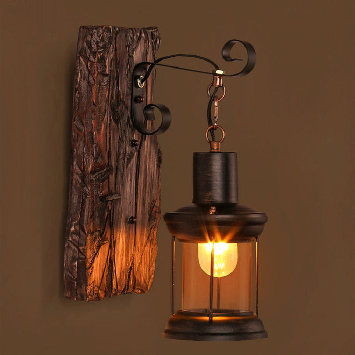 Skørter | Loft industrial style wall-mounted light wood wall lighting ideas for hallway restaurant