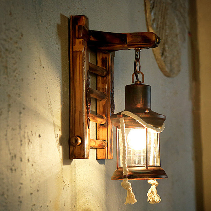 Skørter | Retro Rustical Style Wall Lighting Ideas Bamboo Hanging Table Pendant Wall Lamp for Attic Tea House