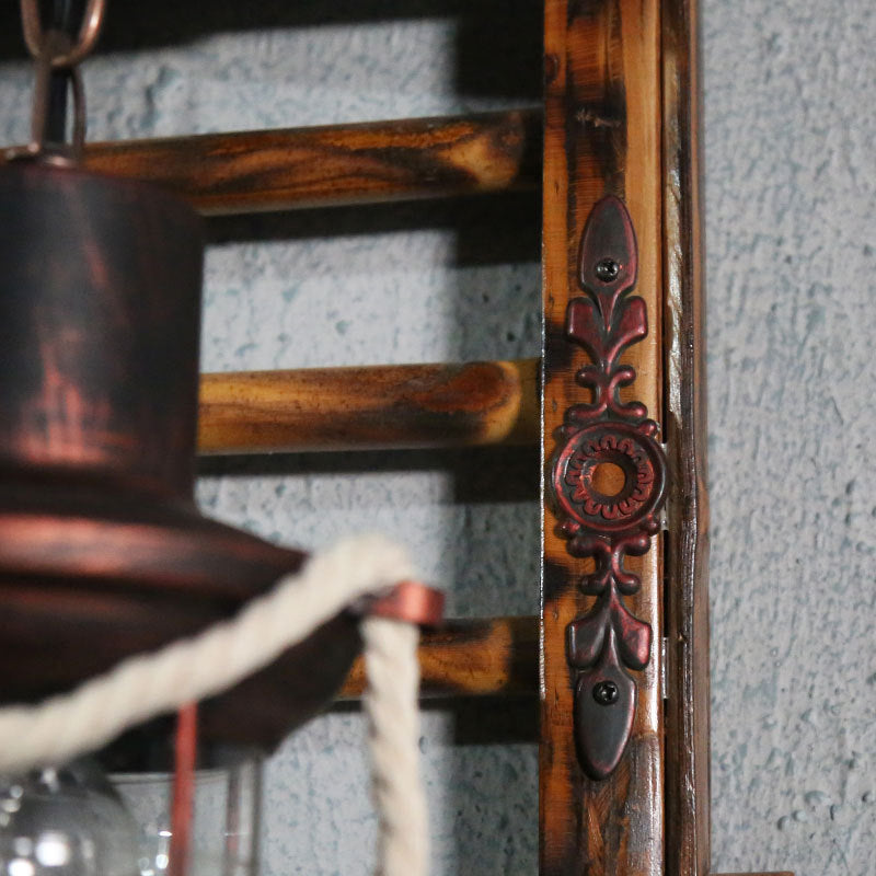 Skørter | Retro Rustical Style Wall Lighting Ideas Bamboo Hanging Table Pendant Wall Lamp for Attic Tea House