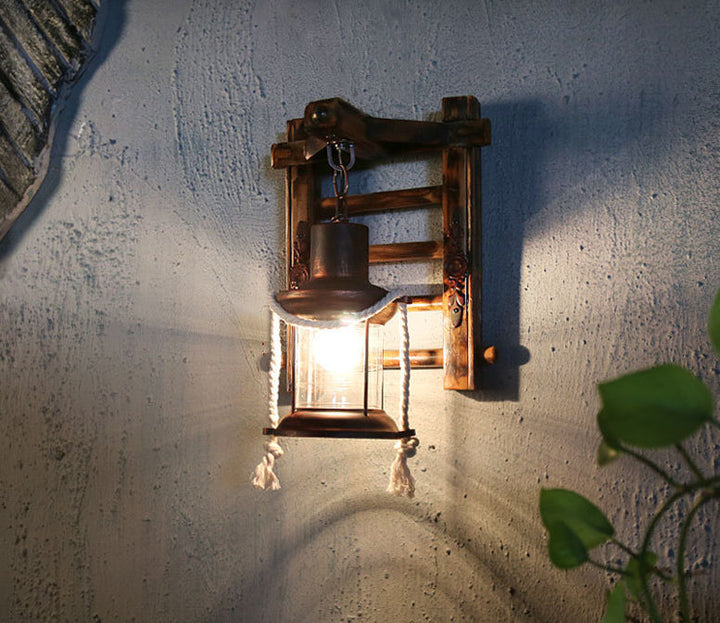 Skørter | Retro Rustical Style Wall Lighting Ideas Bamboo Hanging Table Pendant Wall Lamp for Attic Tea House