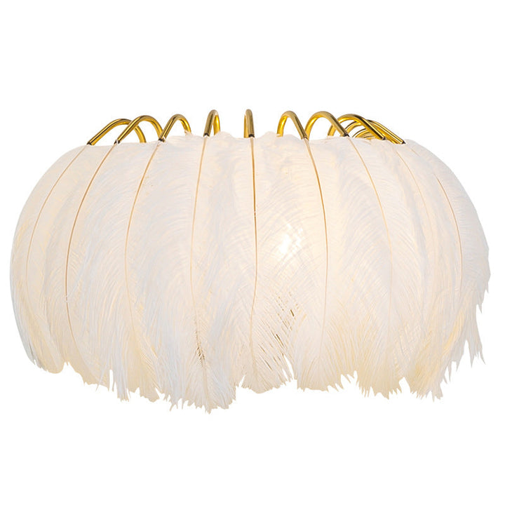 Lisslune | Nordic Feather Wand Sconces Light Ambient Lighting Sconces Light Fixture for Bedroom