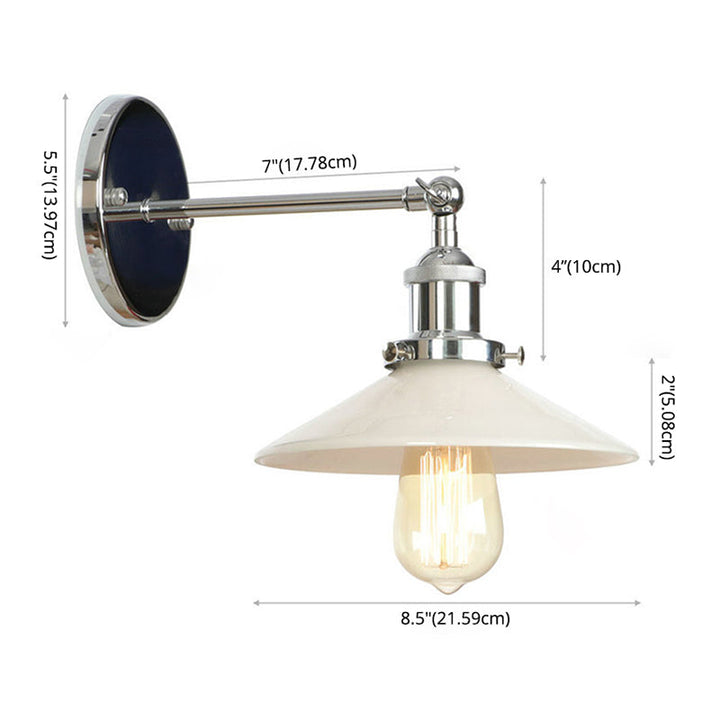 Lisslune | Transparent Glass Shade Wall Light Single Light Indoor Decoration Wall Mount Light