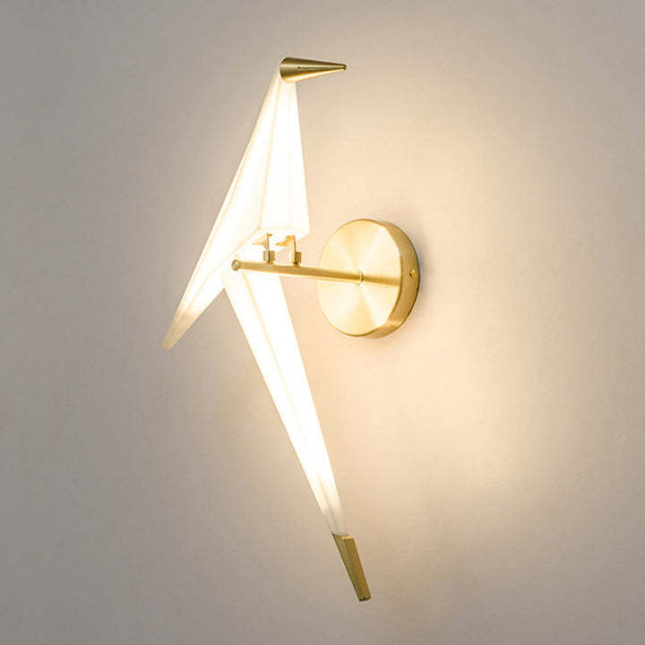Lisslune | Art Creative Bird Wall Sconce LED Acrylic Shade Sconce Light for Restaurant Bedroom