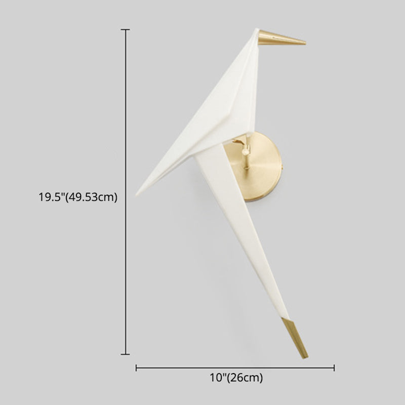 Lisslune | Art Creative Bird Wall Sconce LED Acrylic Shade Sconce Light for Restaurant Bedroom