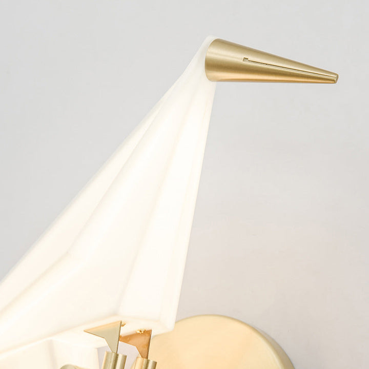 Lisslune | Art Creative Bird Wall Sconce LED Acrylic Shade Sconce Light for Restaurant Bedroom