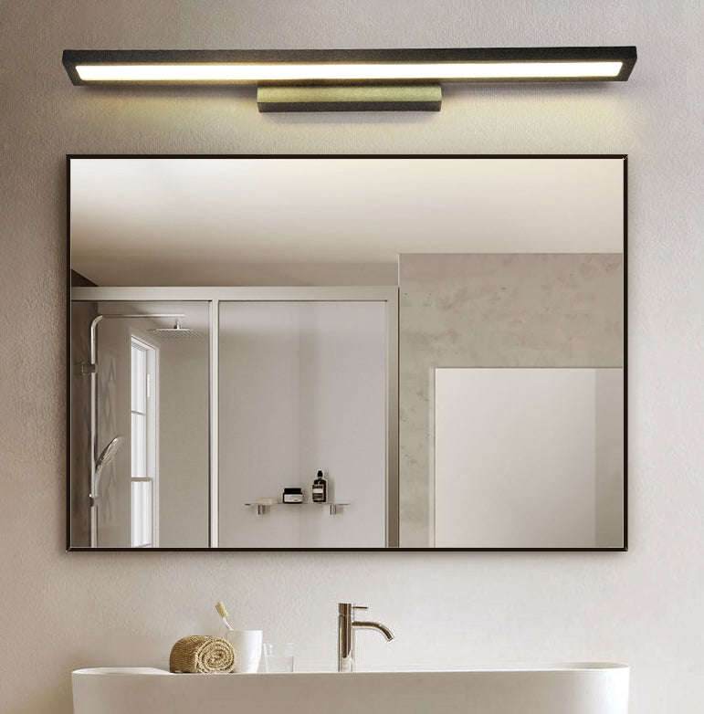 Skørter | Rectangular Vanity Wall Lamp Fixtures Modern Minimalist Style Aluminum Single Vanity Lamp