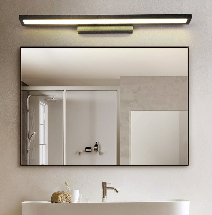 Skørter | Rectangular Vanity Wall Lamp Fixtures Modern Minimalist Style Aluminum Single Vanity Lamp