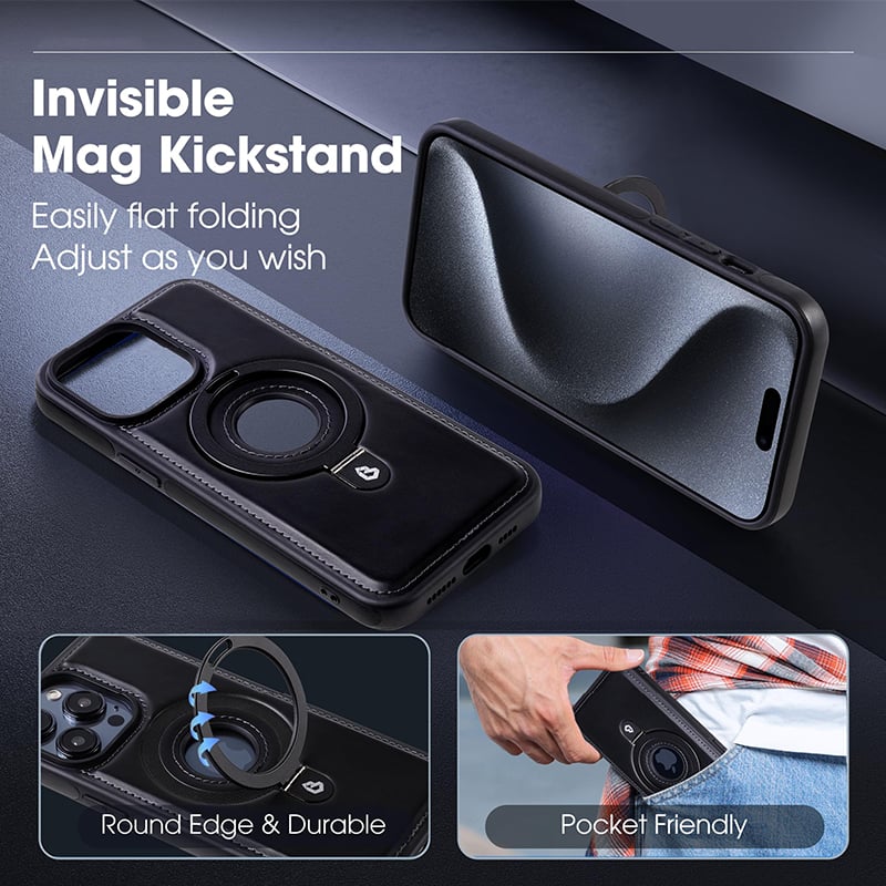 Lisslune | Luxurious  Invisible Stand iPhone Case