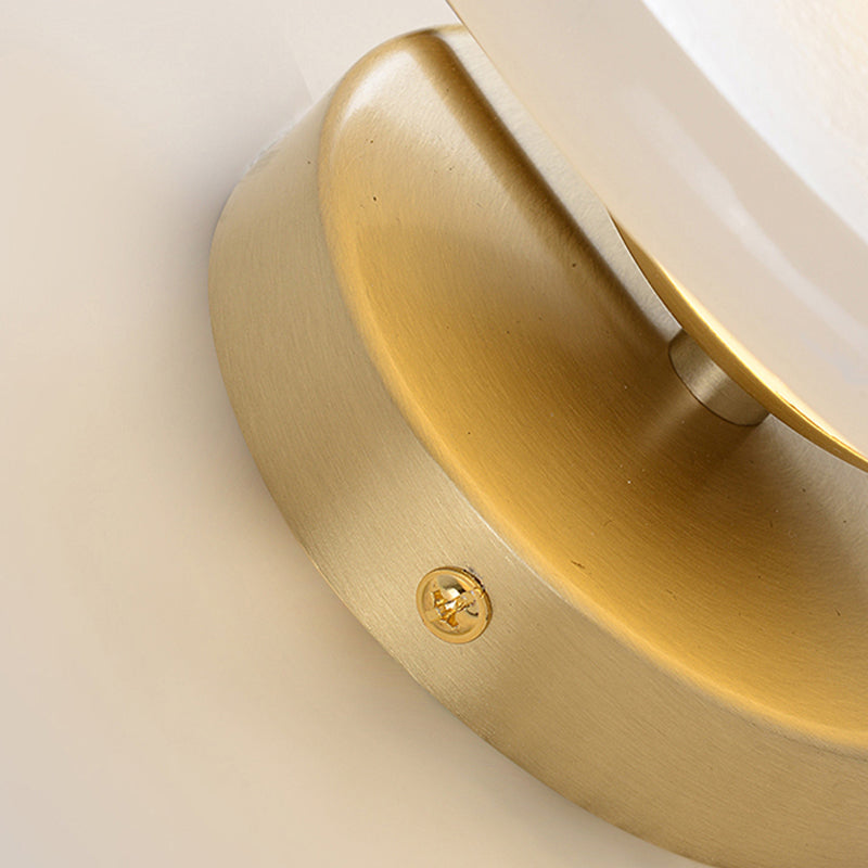 Skørter | Gold Ring Flush Mount Colonialist Marble 1 Head Living Room Wall Mounted Light