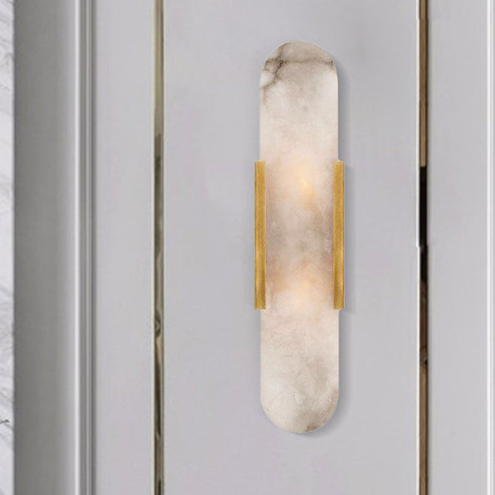 Skørter | 2 Lights Bar Ceiling Light Colonial Gold/Black Marble Wall Lighting for Dining Room