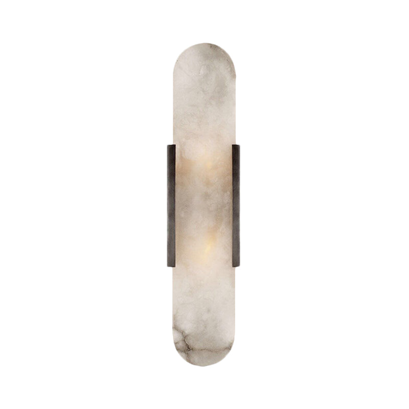 Skørter | 2 Lights Bar Ceiling Light Colonial Gold/Black Marble Wall Lighting for Dining Room