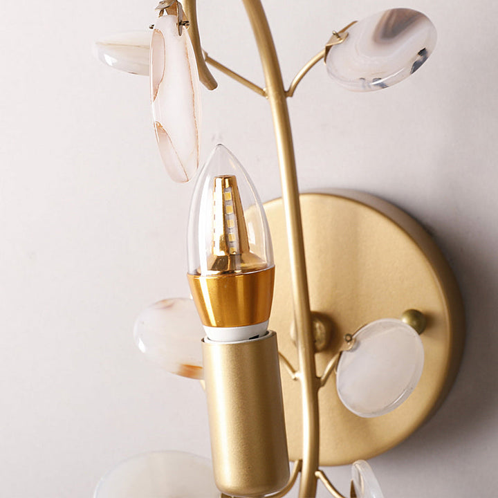 Skørter | Bare Bulb Wall Lamp With Curved Arm Modern Metal 1 Light Wall Fixture In Brass