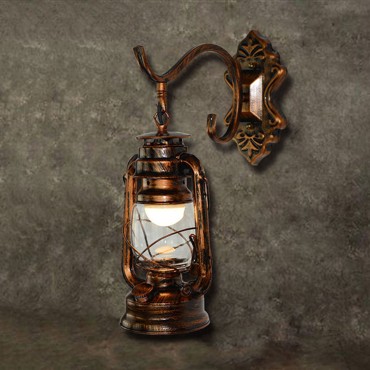 Lisslune | 1 Light Bright Glass Wall Lamp Light Coastal Bronze Kerosene Living Room Lighting Fixture