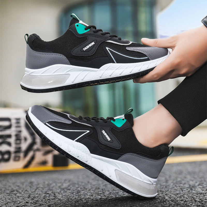 Lisslune | Breathable Men's Sneakers with Color Accent