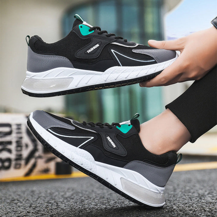 Lisslune | Breathable Men's Sneakers with Color Accent