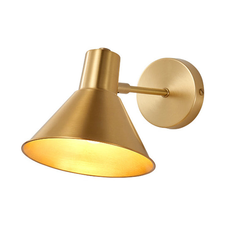 Skørter | Brass Dome Shape/Indirect Wall Mounted Reading Light Minimalism Simple Golden Wall Light