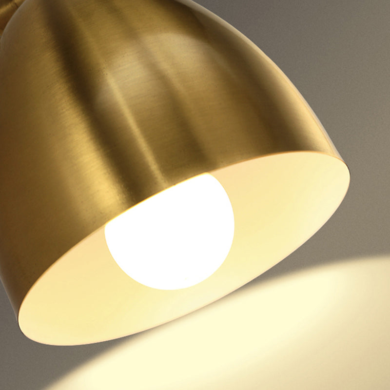 Skørter | 4"/7.5"/12" W 1 Bulb Wall Lamp Modern Style Tapered/Drum/Oval Brass Indoor Wall-Mounted Lighting in Gold