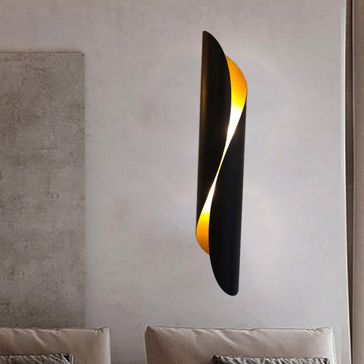 Skørter | 2-Head Roll Flush Mount Wall Light Minimalism Black/White Metal Wall Lighting