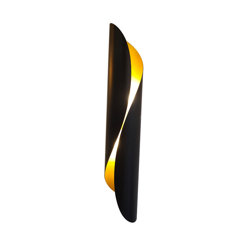 Skørter | 2-Head Roll Flush Mount Wall Light Minimalism Black/White Metal Wall Lighting