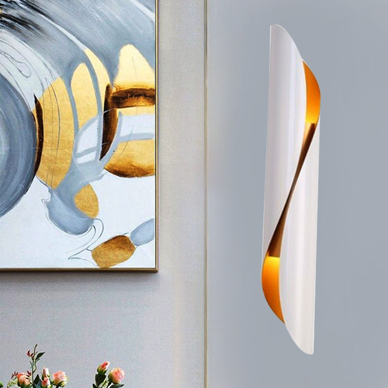 Skørter | 2-Head Roll Flush Mount Wall Light Minimalism Black/White Metal Wall Lighting