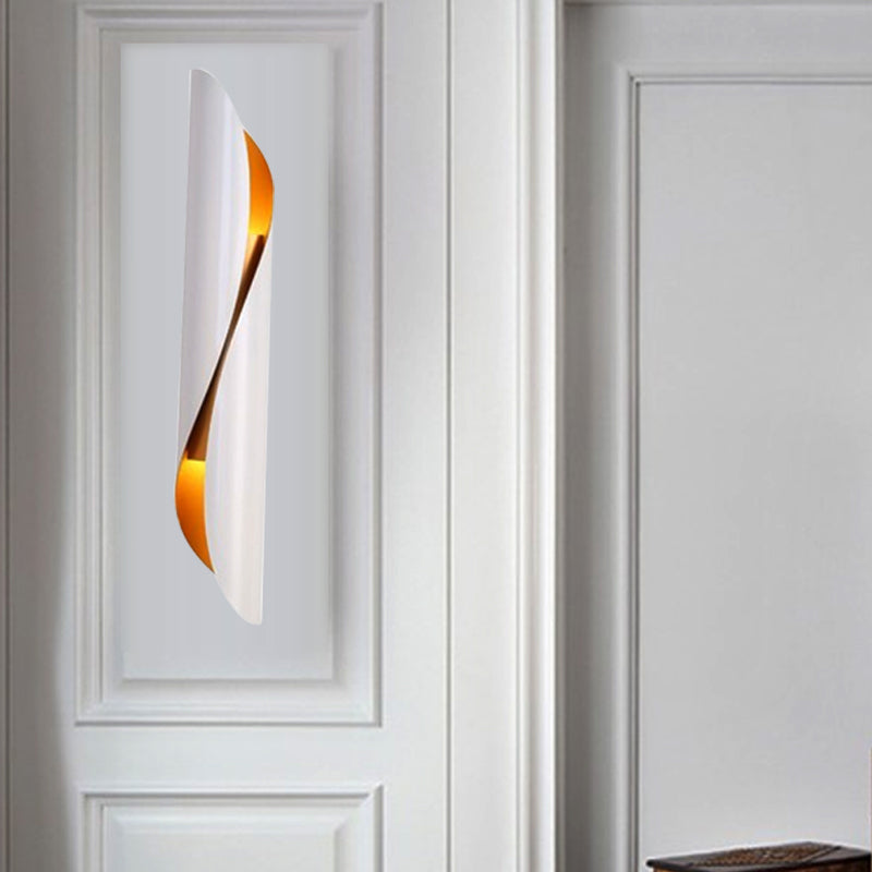Skørter | 2-Head Roll Flush Mount Wall Light Minimalism Black/White Metal Wall Lighting