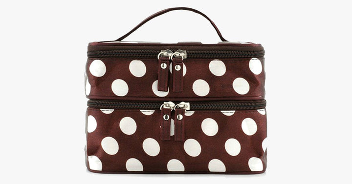 Lisslune | Polka Dot Make Up Bag
