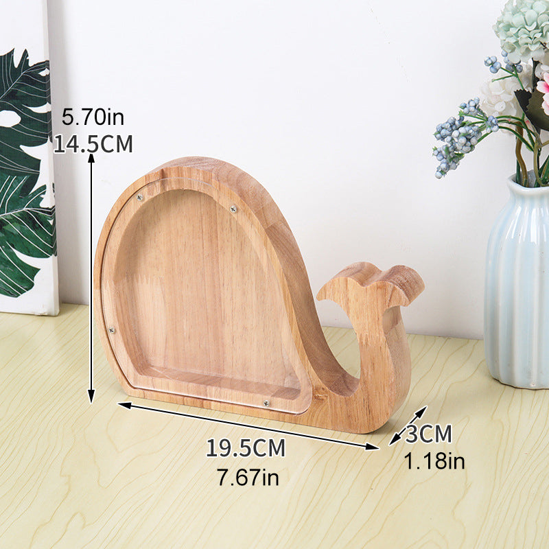Lisslune | Wooden Animal Savings Bank