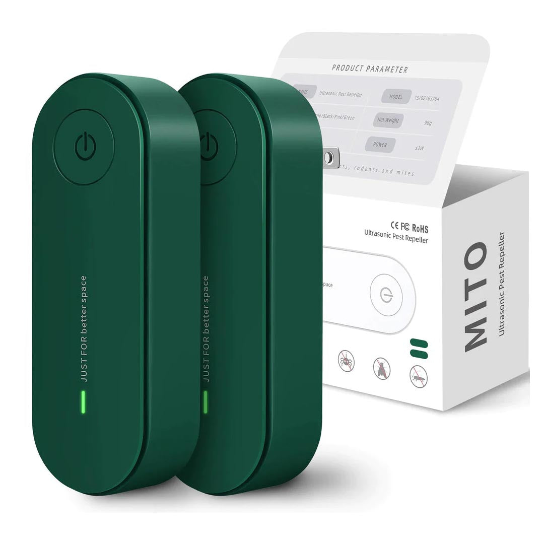 Lisslune | Pack of 2 Ultrasonic Insect Repellent Plug In Mosquito Repellent