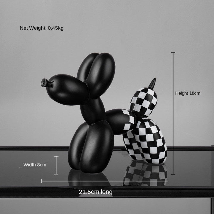 Lisslune | Black and white balloon dog