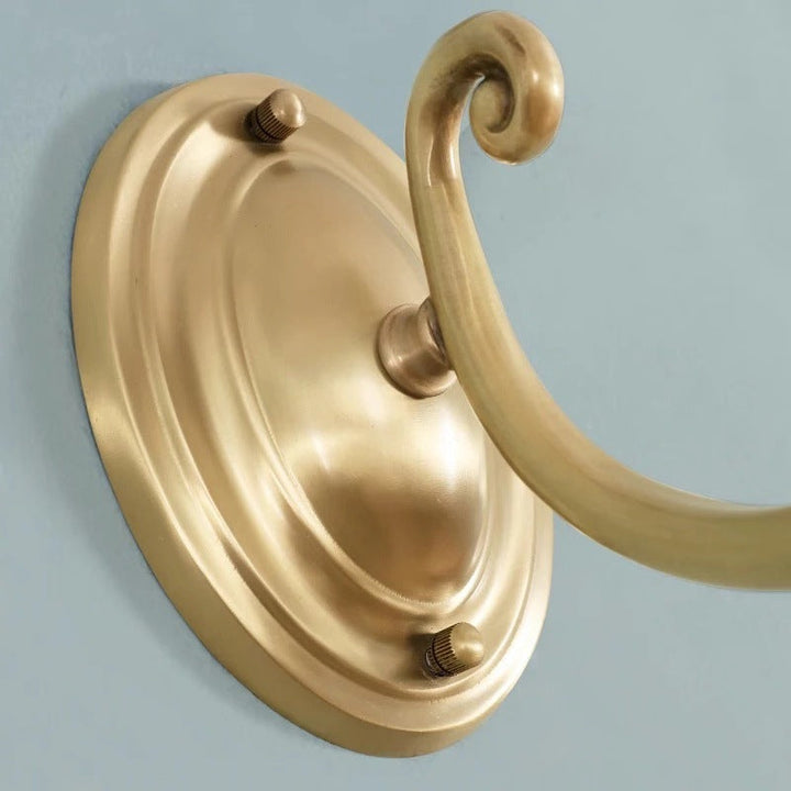 Skørter | Opaline Glass Flower Wall Lamp Vintage Style 1/2-Light Living Room Wall Light Fixture in Brass