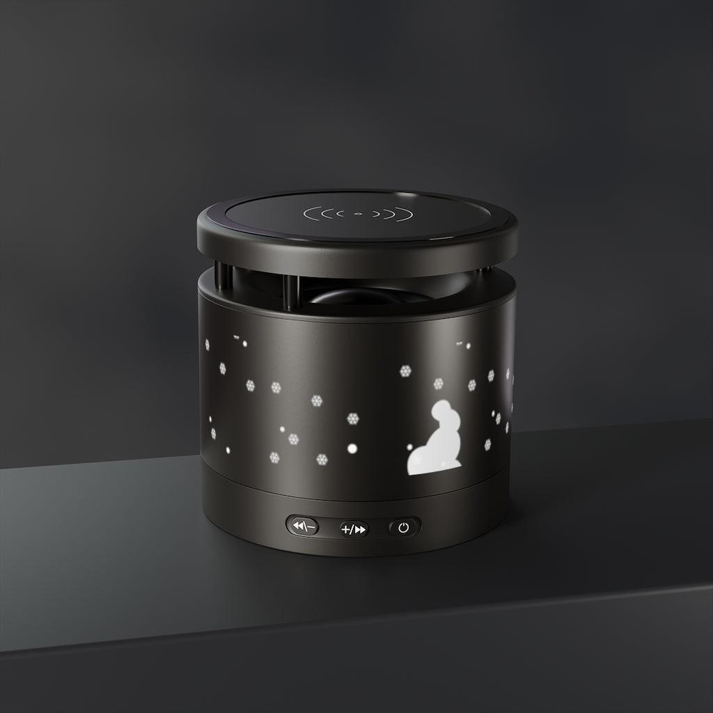 Lisslune | Aluminium Bluetooth speaker with integrated wireless charging pad