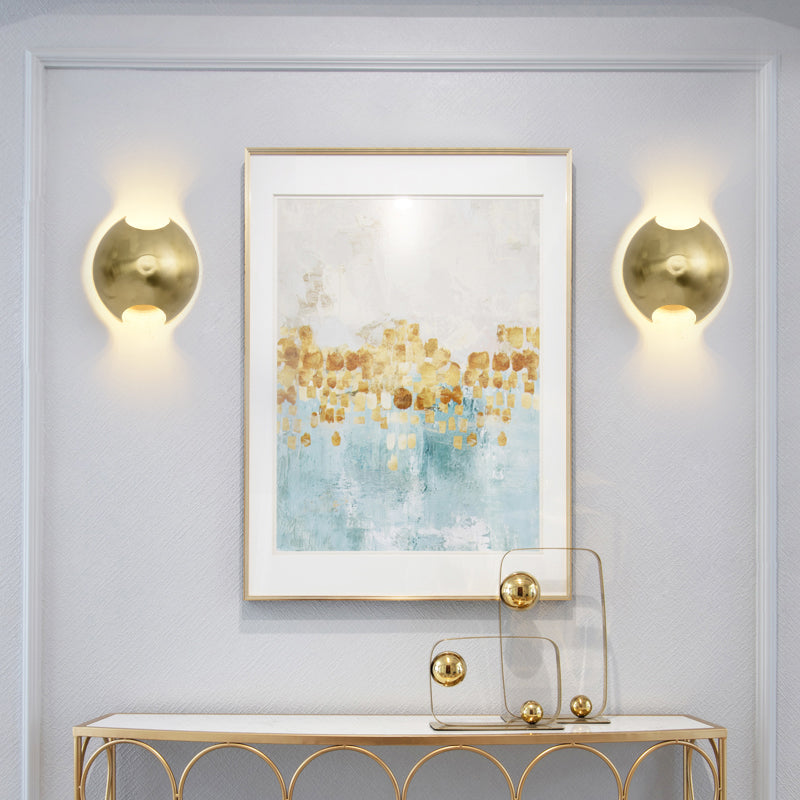Skørter | Colonial Globe Wall Mount Lighting Metal LED Wall Lamp in Gold for Bedroom