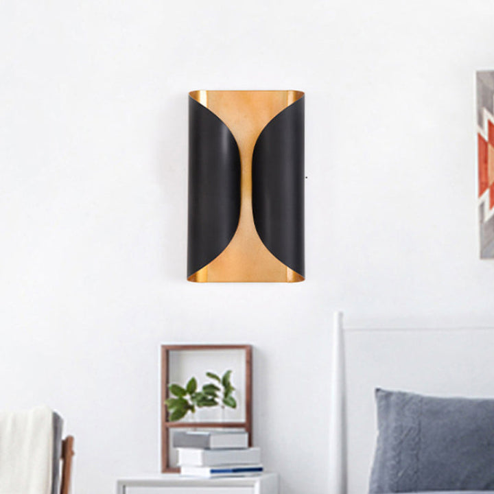Skørter | Colonial Style Wall Light 2 Light Metal Wall Mounted Lamp in Black