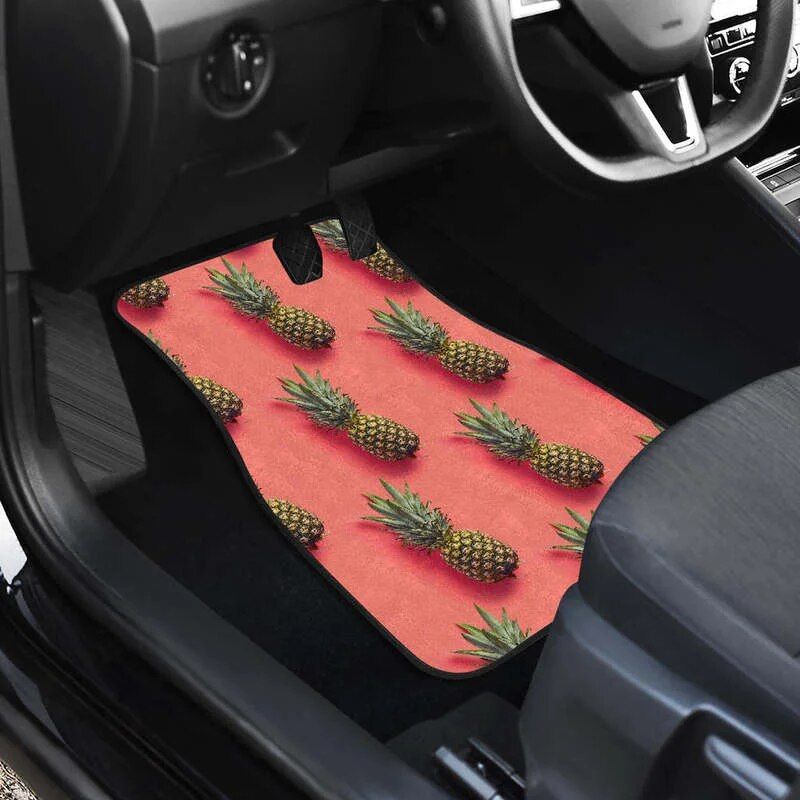 Lisslune | Pastel Pineapple Pink Car Mat