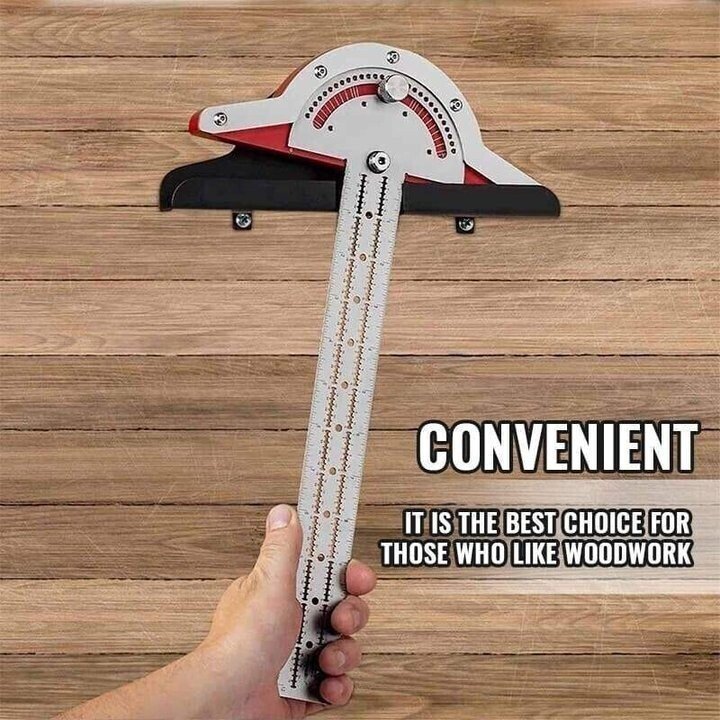 Lisslune | Ultra Precision Marking Ruler Square T Type Woodworking Scriber Measuring Tool