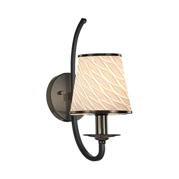 Skørter | 1 Head Wall Light with Cone Shade Beige/Blue-Turquoise/Green Glass Contemporary Style Hallway Wall Light