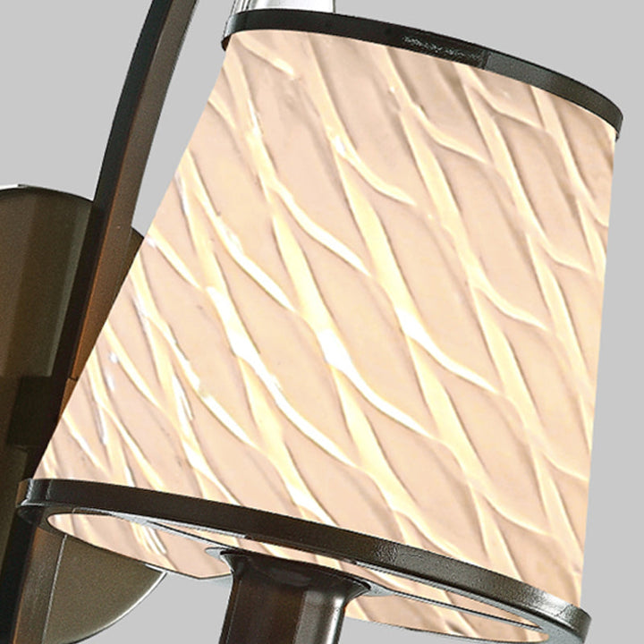 Skørter | 1 Head Wall Light with Cone Shade Beige/Blue-Turquoise/Green Glass Contemporary Style Hallway Wall Light