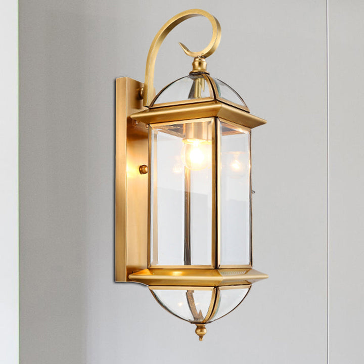 Skørter | 1 Bulb Metal Wall Sconce Traditional Gold Curvy Arm Living Room Wall Light Fixture