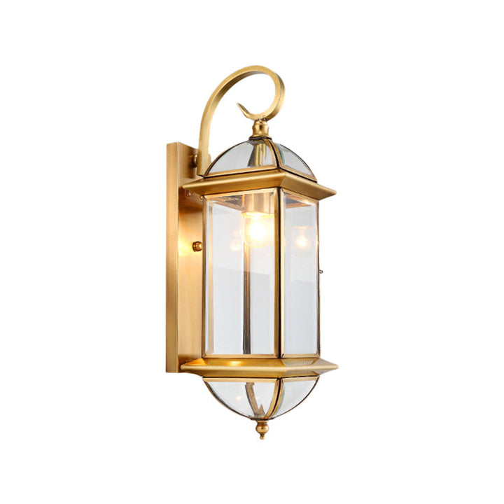 Skørter | 1 Bulb Metal Wall Sconce Traditional Gold Curvy Arm Living Room Wall Light Fixture