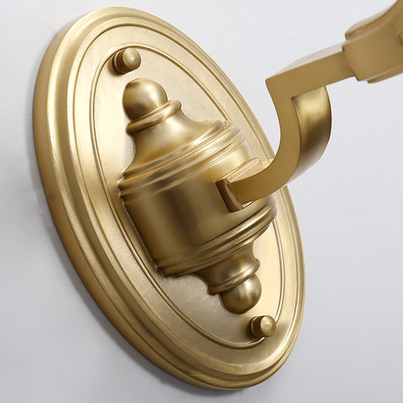 Skørter | Lodge Style Bell Wall Lighting 1/2-Light Opalescent Glass Wall Lamp Fixture in Brass for Living Room