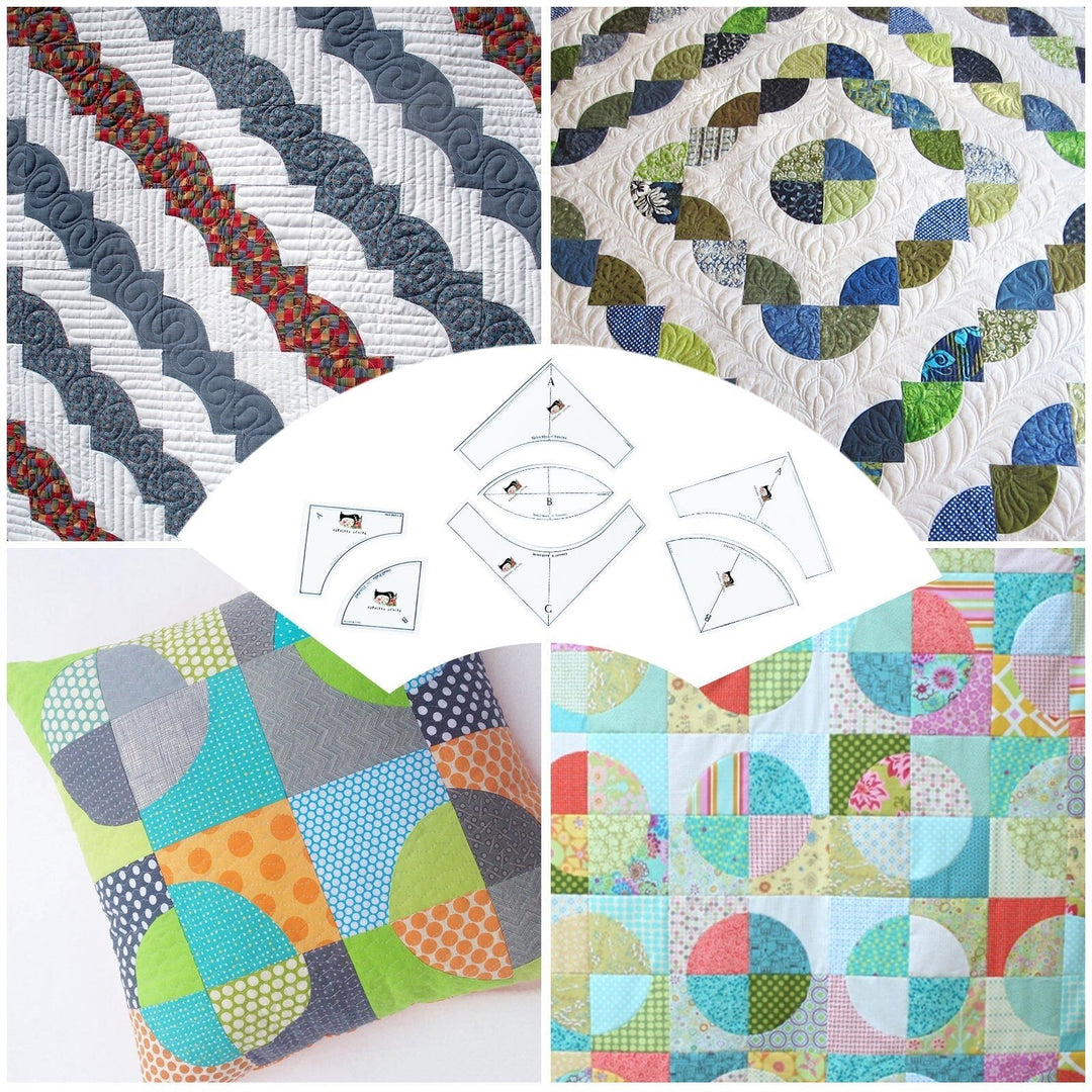 Lisslune | Quick Curve Quilt Template Set