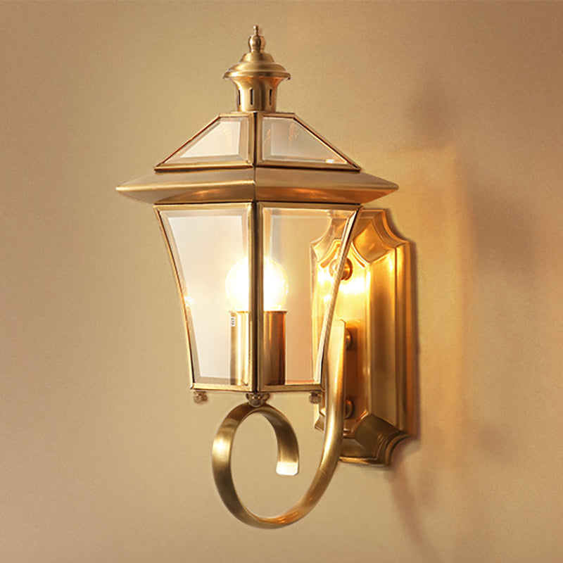 Skørter | Brass Birdcage Wall Lamp Traditionalist Metal 1 Light Balcony Wall Mount Lighting, 14"/15" High