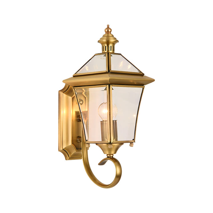 Skørter | Brass Birdcage Wall Lamp Traditionalist Metal 1 Light Balcony Wall Mount Lighting, 14"/15" High