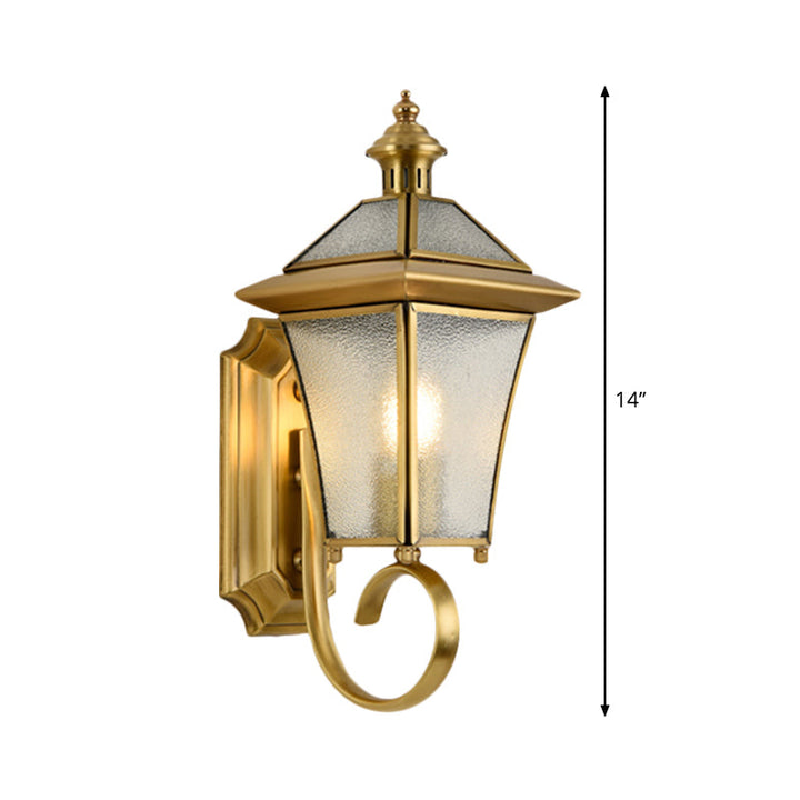 Skørter | Birdcage Metal Wall Lamp Traditional 1 Lamp 14"/15" H Brass Entrance Wall Mounted Lighting Fixture