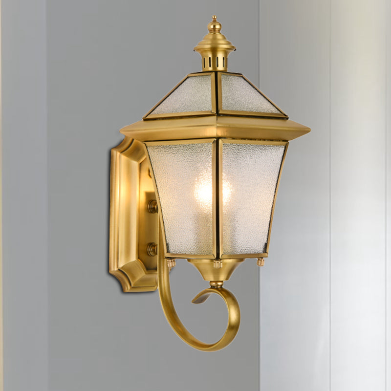 Skørter | Birdcage Metal Wall Lamp Traditional 1 Lamp 14"/15" H Brass Entrance Wall Mounted Lighting Fixture