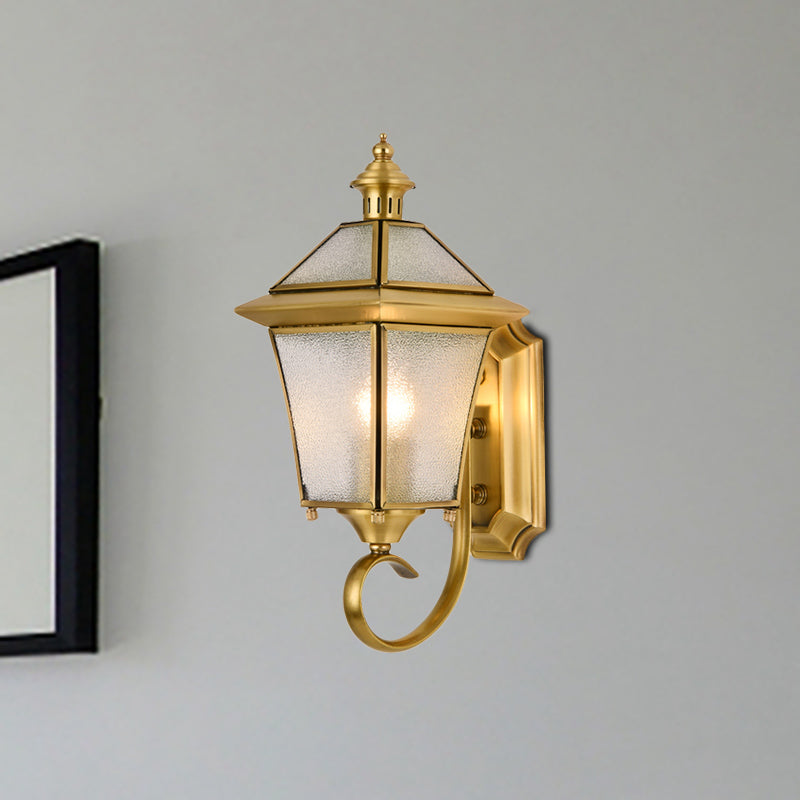 Skørter | Birdcage Metal Wall Lamp Traditional 1 Lamp 14"/15" H Brass Entrance Wall Mounted Lighting Fixture