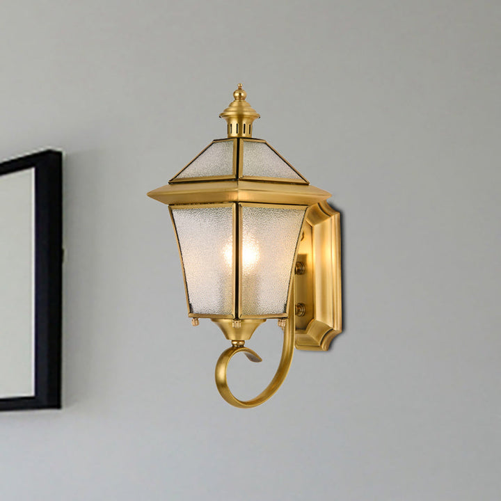 Skørter | Birdcage Metal Wall Lamp Traditional 1 Lamp 14"/15" H Brass Entrance Wall Mounted Lighting Fixture