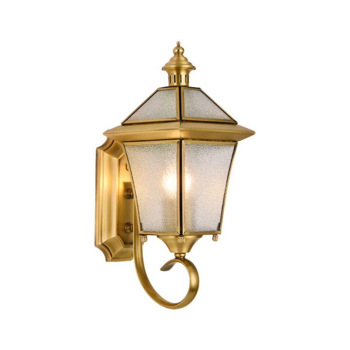 Skørter | Birdcage Metal Wall Lamp Traditional 1 Lamp 14"/15" H Brass Entrance Wall Mounted Lighting Fixture
